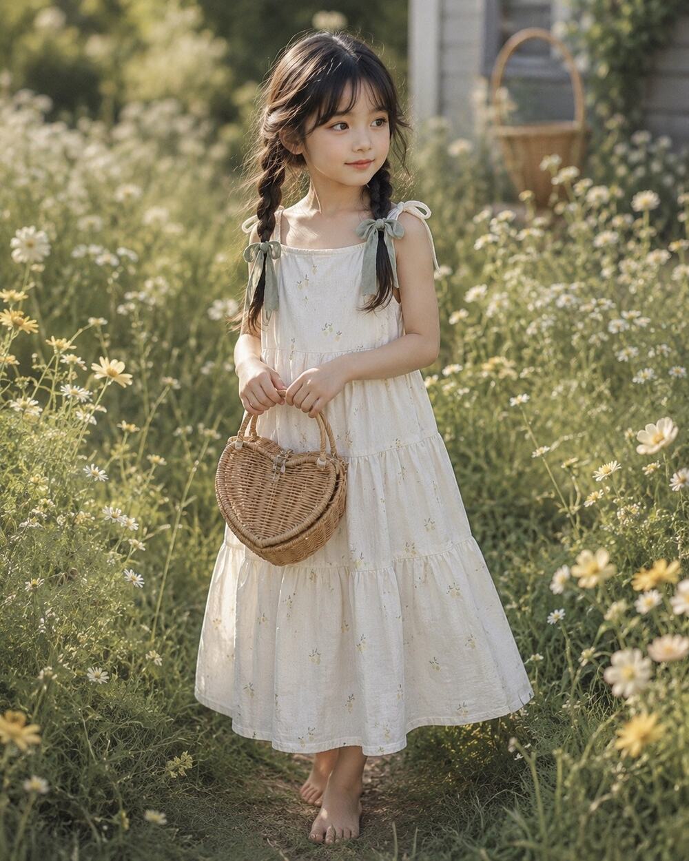 Rylee + Cru Sunlit Lemon Grove & Orchard Daydreams twirl maxi dress 8/9yrs